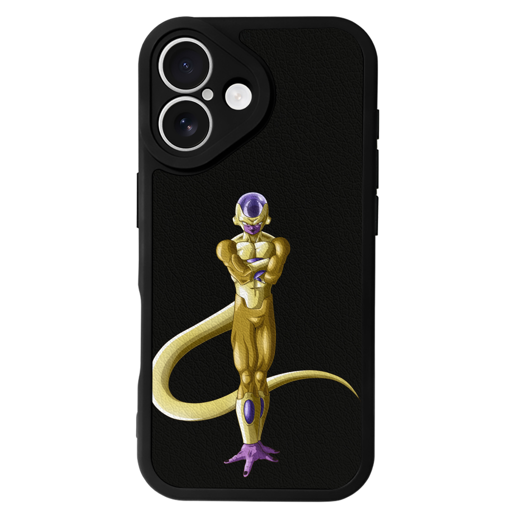 （画像用） ドラゴンボール フリーザ DRAGON BALL Frieza 【iPhone 16シリーズ対応】シリコンスマホケース（レザー調） 材質：シリコン